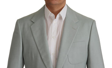 Light Green Cashmere Silk Blazer Dolce & Gabbana