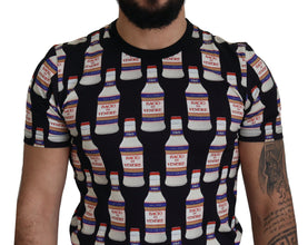 Black Bacio Di Venere Cotton Crew T-shirt Dolce & Gabbana