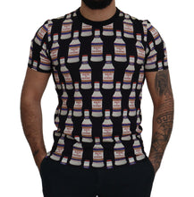 Black Bacio Di Venere Cotton Crew T-shirt Dolce & Gabbana