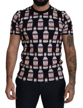 Black Bacio Di Venere Cotton Crew T-shirt Dolce & Gabbana