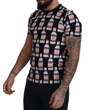 Black Bacio Di Venere Cotton Crew T-shirt Dolce & Gabbana