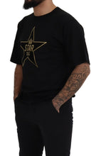 Black Gold STAR Crown DG Cotton Crewneck T-shirt Dolce & Gabbana