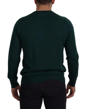Green Cashmere Crewneck Pullover Sweater Dolce & Gabbana