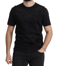 Black DG Baroque Cotton Crewneck T-shirt Dolce & Gabbana