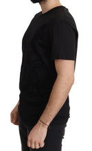 Black DG Baroque Cotton Crewneck T-shirt Dolce & Gabbana