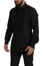 Black GOLD Slim Fit Tuxedo Dress Shirt Dolce & Gabbana