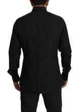 Black GOLD Slim Fit Tuxedo Dress Shirt Dolce & Gabbana
