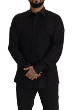 Black GOLD Slim Fit Tuxedo Dress Shirt Dolce & Gabbana
