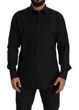 Black GOLD Slim Fit Tuxedo Dress Shirt Dolce & Gabbana