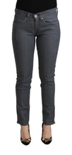Gray Cotton Low Waist Skinny Denim Jeans Levi's