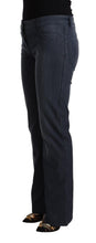 Dark Blue Cotton Straight Denim Jeans MARGHI LO'
