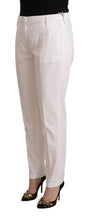 White Mid Waist Tapered Birgitte Pants Jacob Cohen