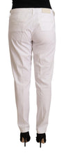 White Mid Waist Tapered Birgitte Pants Jacob Cohen