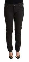 Black Low Waist Skinny Denim Cotton Jeans Ermanno Scervino