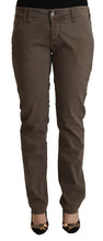 Brown Cotton Low Waist Skinny Casual Jeans CYCLE