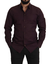 Purple Cotton GOLD Slim Fit Dress Shirt Dolce & Gabbana