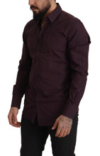 Purple Cotton GOLD Slim Fit Dress Shirt Dolce & Gabbana