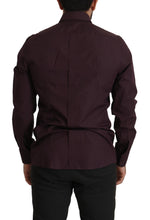 Purple Cotton GOLD Slim Fit Dress Shirt Dolce & Gabbana