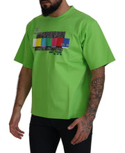 Green Cotton DG CHANNEL Top T-shirt Dolce & Gabbana