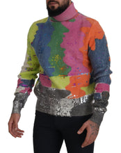 Multicolor Turtleneck Pullover Mohair Sweater Dolce & Gabbana