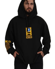 Black Cotton Hooded DG Shield Pullover Sweater Dolce & Gabbana