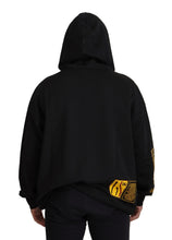 Black Cotton Hooded DG Shield Pullover Sweater Dolce & Gabbana