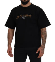 Black Logo Cotton Crewneck T-shirt Dolce & Gabbana