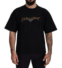 Black Logo Cotton Crewneck T-shirt Dolce & Gabbana