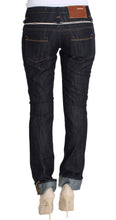 Blue Denim Cotton Bottoms Straight Fit Jeans Acht
