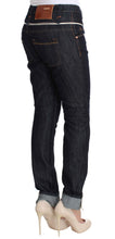 Blue Denim Cotton Bottoms Straight Fit Jeans Acht