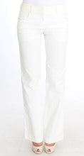 White Striped Straight Fit Pants Ermanno Scervino