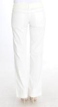 White Striped Straight Fit Pants Ermanno Scervino