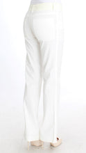 White Striped Straight Fit Pants Ermanno Scervino