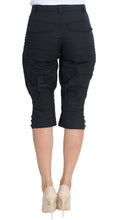 Blue Cotton 3/4 Length Pants Ermanno Scervino