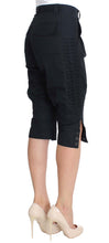 Blue Cotton 3/4 Length Pants Ermanno Scervino