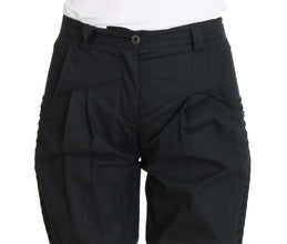 Blue Cotton 3/4 Length Pants Ermanno Scervino