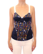 Blue Sailor Motive Tank Top Dolce & Gabbana
