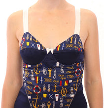 Blue Sailor Motive Tank Top Dolce & Gabbana