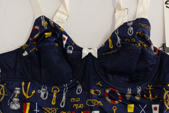 Blue Sailor Motive Tank Top Dolce & Gabbana