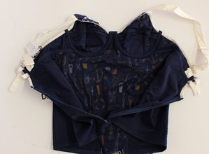 Blue Sailor Motive Tank Top Dolce & Gabbana