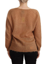Brown Cardigan V-Neck Long Sleeve Sweater PINK MEMORIES