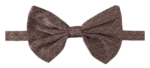Gray Fantasy Print Adjustable Neck Papillon Bow Tie Dolce & Gabbana