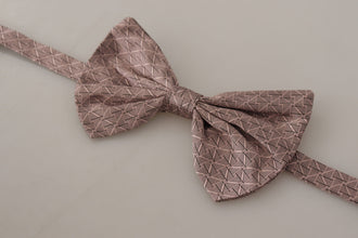 Gray Fantasy Print Adjustable Neck Papillon Bow Tie Dolce & Gabbana