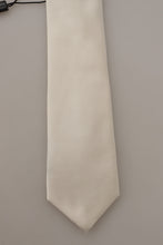 Off-White 100% Silk Slim Adjustable  Accessory Necktie Dolce & Gabbana