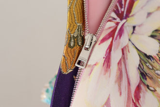 Dress Midi Patchwork Floral Jaquard Silk Dolce & Gabbana