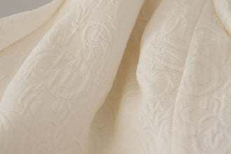 White Jaquard Midi Floral Sheath Brocade Dress Dolce & Gabbana