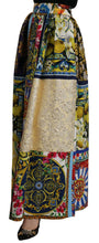Multicolor Patchwork Sicily Long Maxi Skirt Dolce & Gabbana