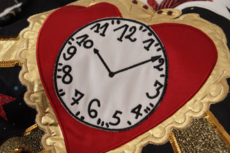 Black Love Clock Sequined Piano Skirt Dolce & Gabbana