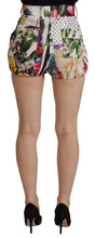 Multicolor High Waist Hot Pants Shorts Dolce & Gabbana
