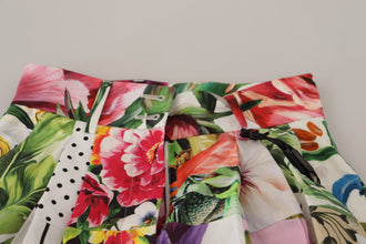 Multicolor High Waist Hot Pants Shorts Dolce & Gabbana